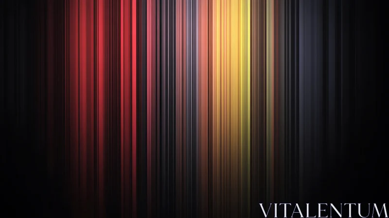 Vertical light spectrum bands in moody gradient space.