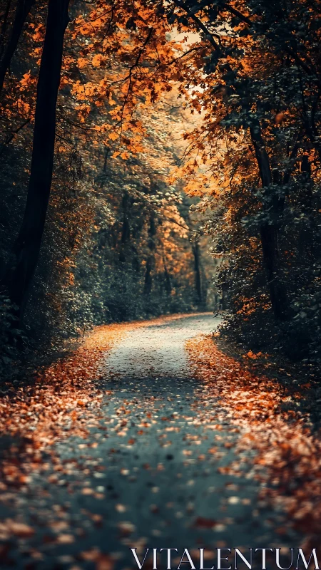 Tunnel of Fire: Where Autumn's Golden Archway Beckons the Weary Wanderer