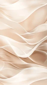 Silken ivory waves drift softly across a warm abstract plane