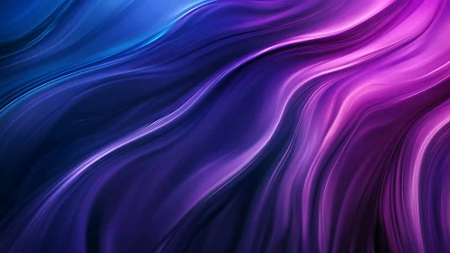 Vibrant blue and purple flowing abstract wave background.