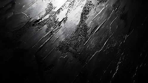 Abstract dark textured surface with glossy highlights, modern style.