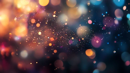 Abstract bokeh light field isolates chromatic particle gradients