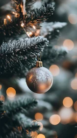 Softly glowing ornament welcomes a peaceful winter evening