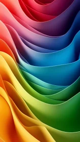 Layered rainbow waves with smooth abstract gradients.