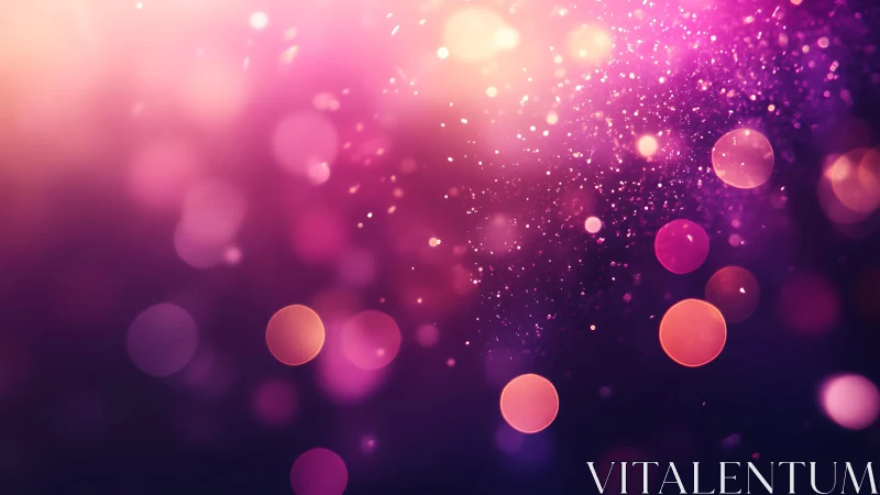 Dreamy Pink and Purple Bokeh Light Abstract Background.