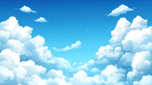 Billowing summer clouds invite quiet daydreams above