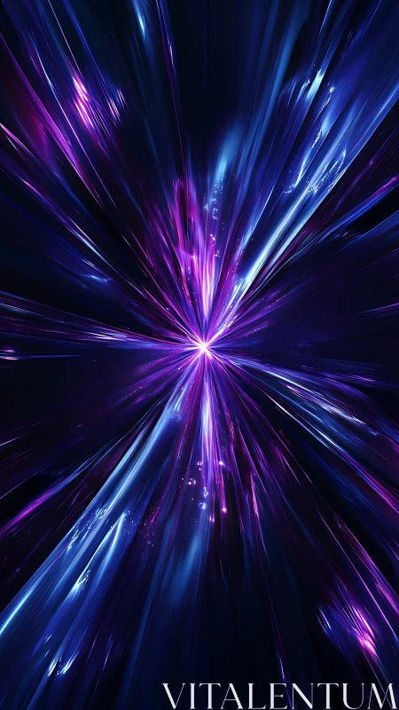 Starlight rivers collide in a neon burst of cosmic speed