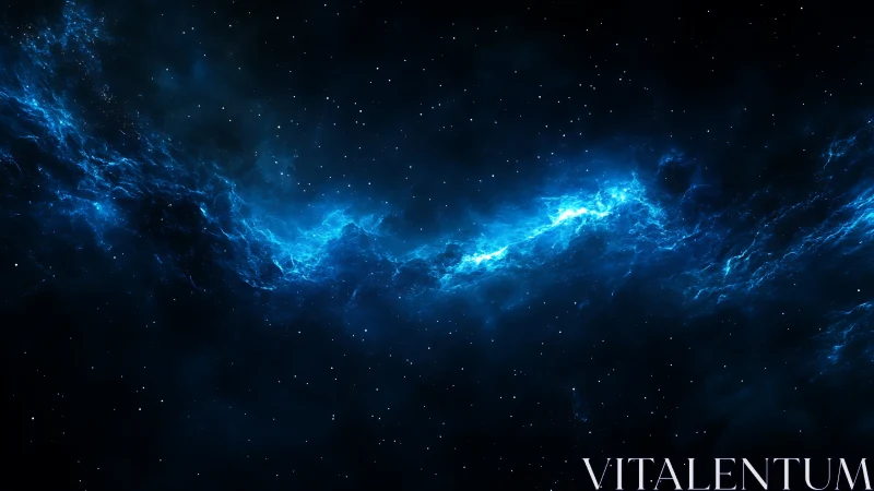 Electric nebula river carving neon paths through midnight space.