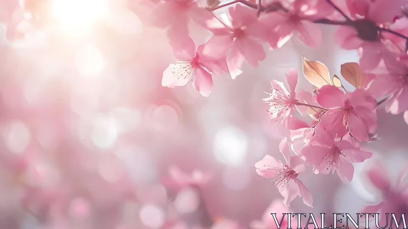 Cherry Blossoms Dance Through Luminous Spring Reverie