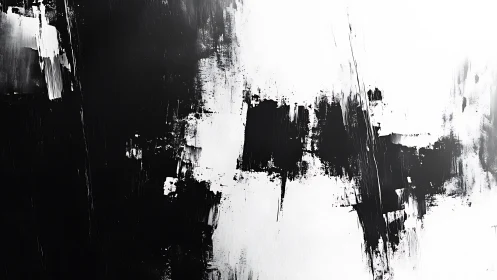 Vertical monochrome strokes crossing stark tonal divide.