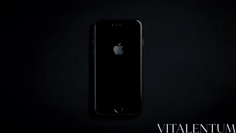 Midnight iPhone Glows Against Infinite Darkness