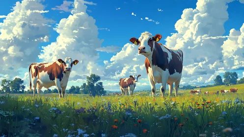 Cloud-topped meadow kingdom ruled by curious dairy queens.