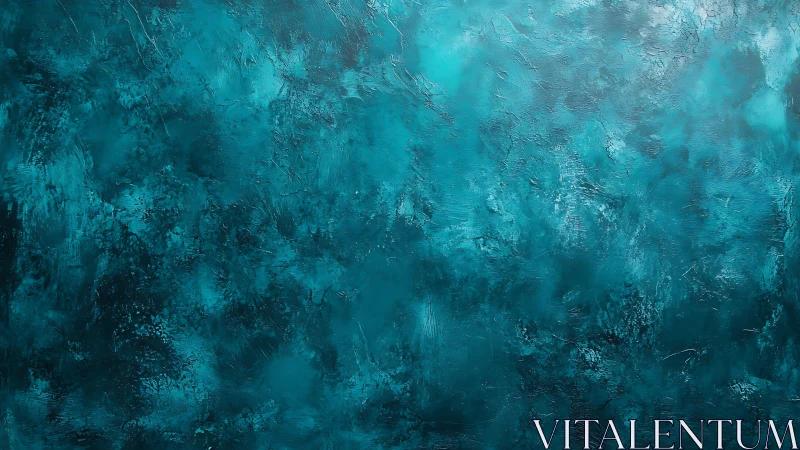 Soft teal textures glow gently in a calm abstract sea