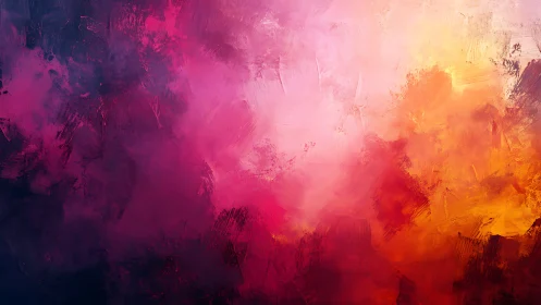 Radiant magenta and ember abstract with textured depth.