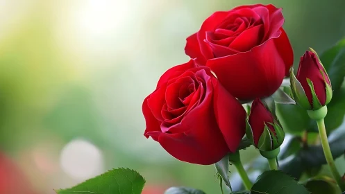 Crimson Velvet Trio Declares Love's Eternal Unfurling Romance