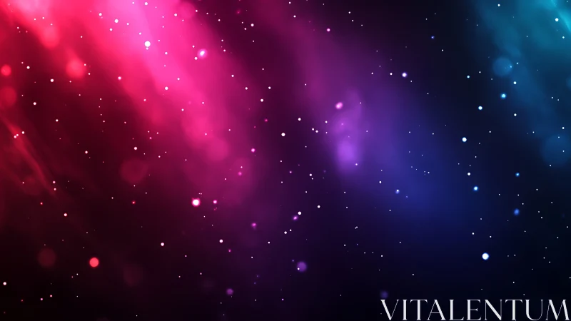 Starlit neon nebula drifts through cosmic velvet nightscape.