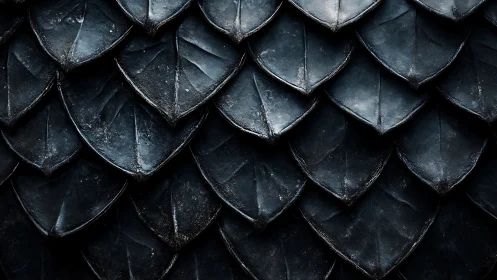 Dark dragon scale armor pattern with metallic texture