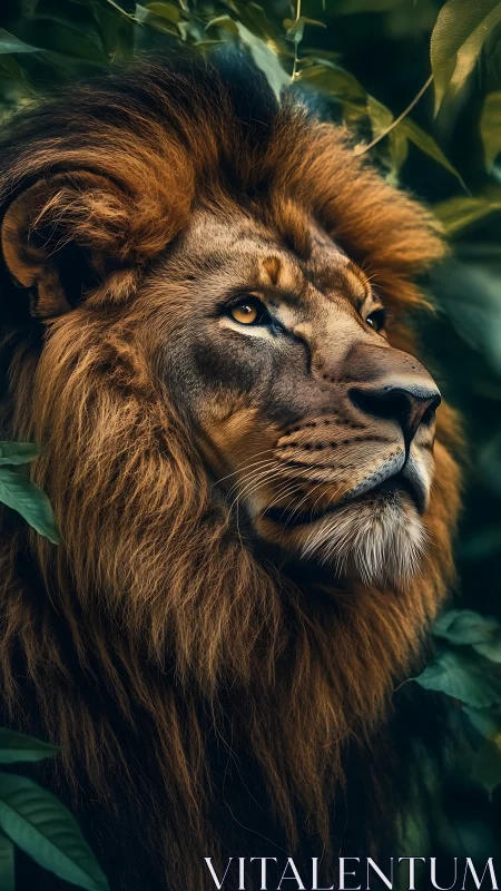 Jungle monarch in amber light, quietly rewriting dusk.