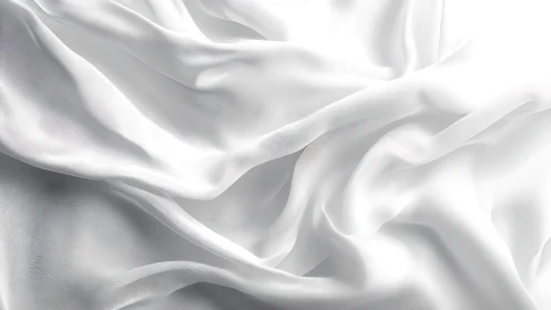 Cascading White Silk Dreams in Ethereal Motion.