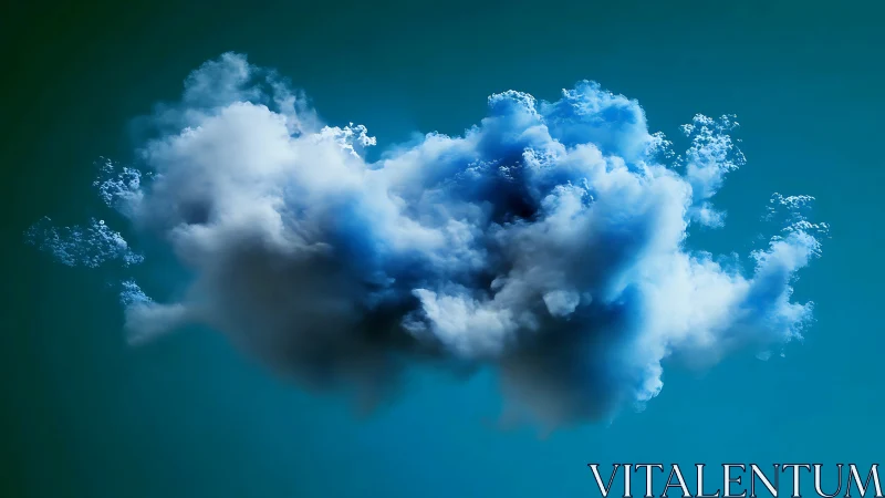 Floating storm puff of blue dream-soaked vapor.