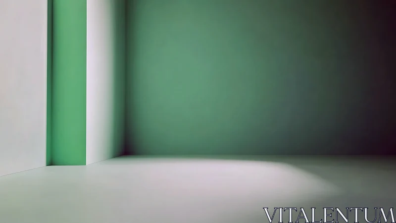 Soft green corner where quiet light rehearses shadows.