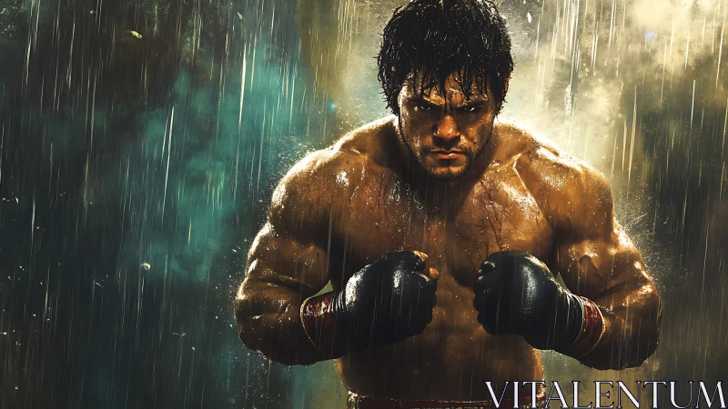 Storm-Soaked Champion Wears Defiance Through Torrential Rain