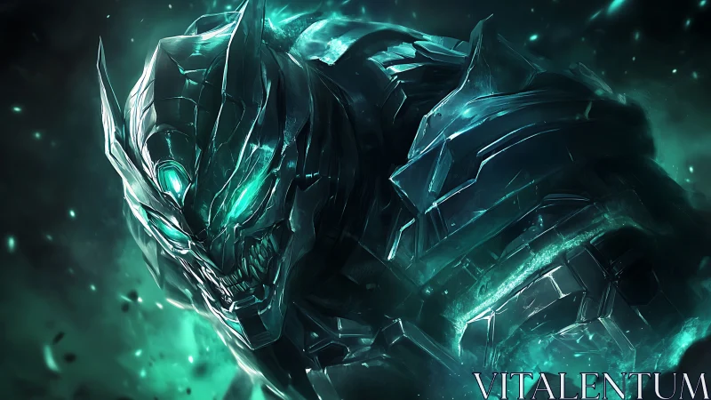 Voidforged revenant erupts in teal-lit armored fury.