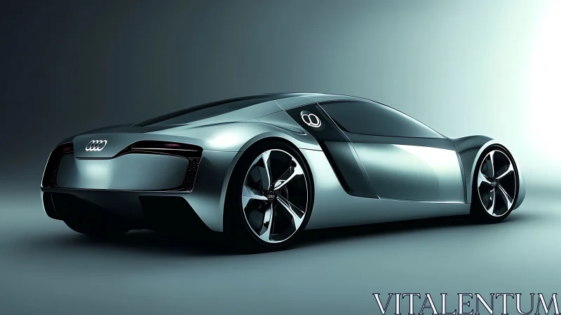 Streamlined Audi concept coupe shows aerodynamic surfacing and LED lighting