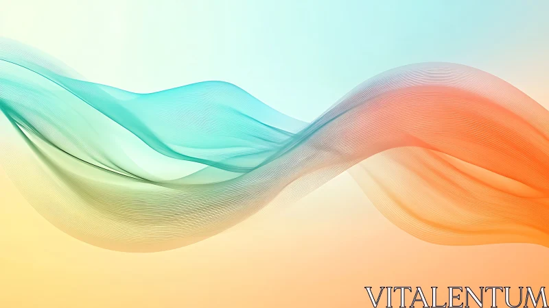 Color tides glide in twin ribbons across a pastel sky