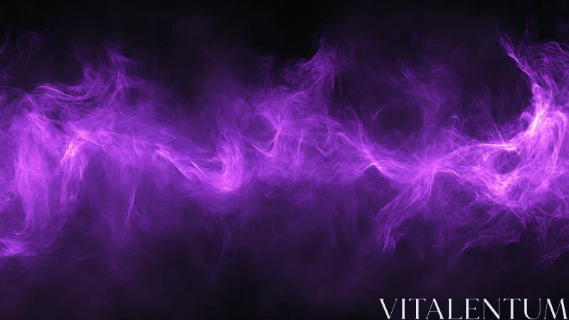 Violet plasma stream swirling through black negative space.