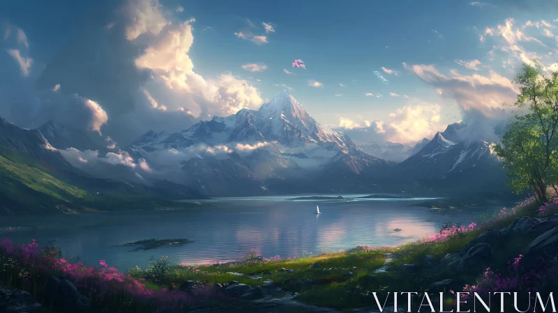 Sunlit sails whisper beneath the story-soaked crystal peak