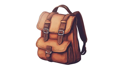 Classic Leather Backpack with Charming Vintage Appeal