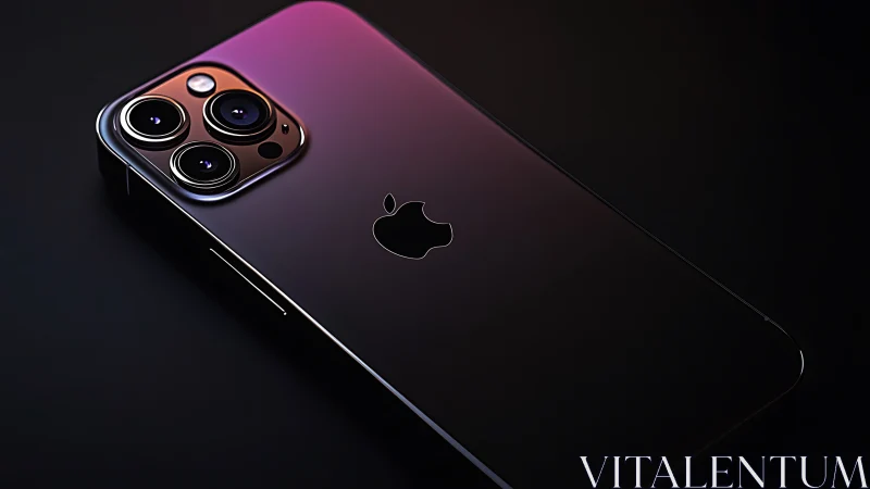 Premium iPhone Pro with Stunning Purple-to-Black Gradient Design.