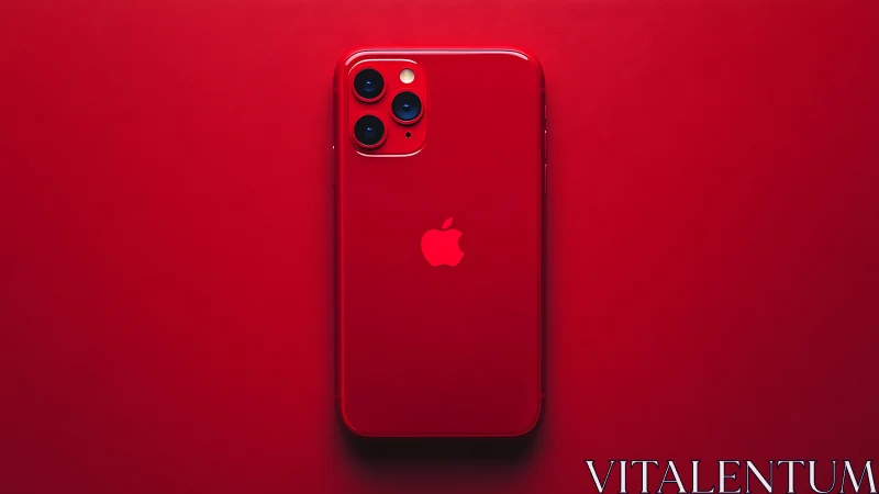 Bold Scarlet iPhone 11 Pro: Triple-Lens Flagship in Ruby Hue.