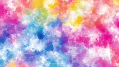 High saturation cloud-like gradient with diffuse digital brushwork