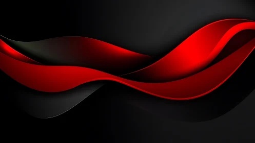 Abstract red and black wave design with modern digital style.