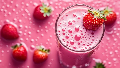 Strawberry Smoothie Magic in Pink.