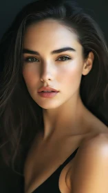 Soft light sculpts a serene portrait into quiet radiance