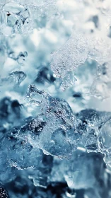 Macro optical study of translucent glacial ice microstructures.