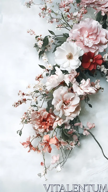 Luxe Floral Cascade with Roses and Botanicals.