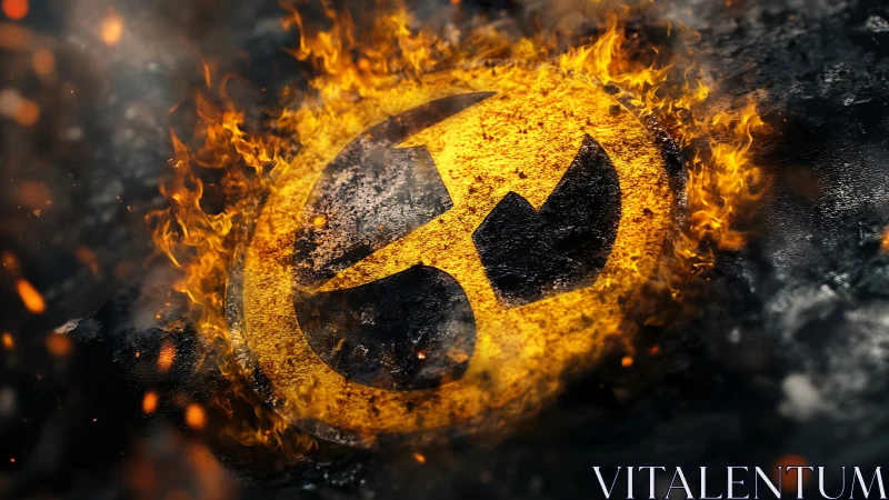 Inferno-Kissed Atomic Emblem Burns Through Darkness.