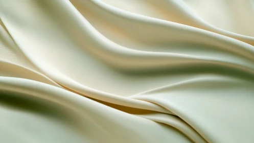 Cream satin fabric folds with soft flowing highlights.