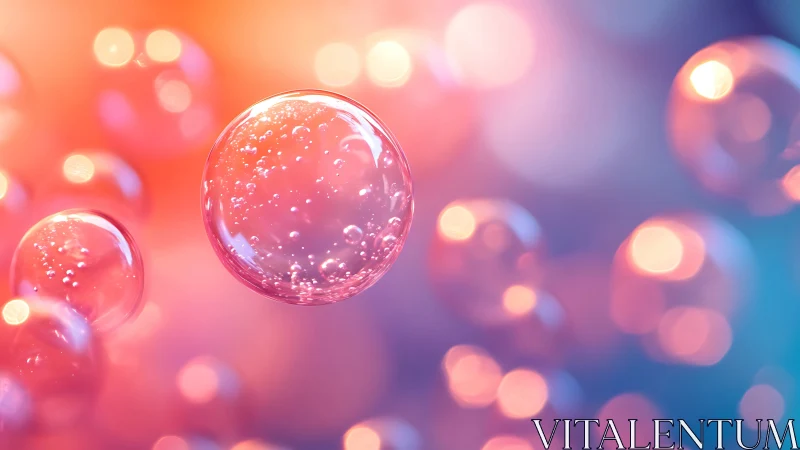 Neon dream bubbles drift through glowing candy twilight.