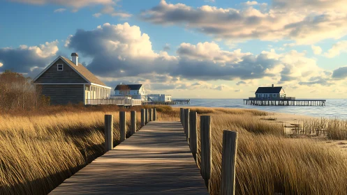 Coastal Charm Awaits Along the Boardwalk.