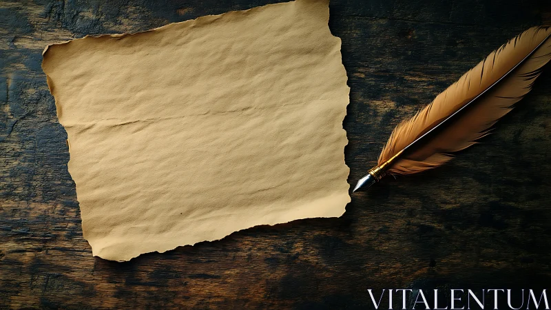 Weathered parchment quietly awaits the quill&rsquo;s first whisper