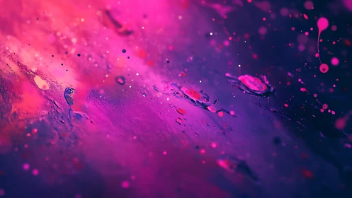 Cosmic Neon Tides Spilling Across a Velvety Night Canvas.