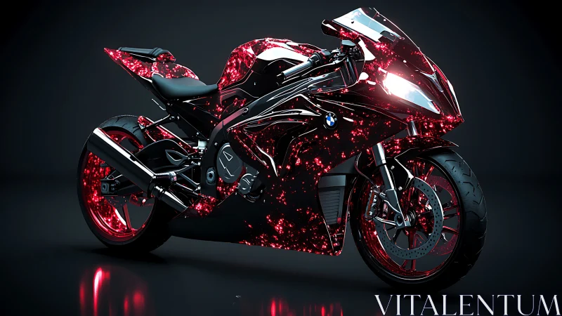 Nebula-flecked superbike hums like starlight trapped in chrome