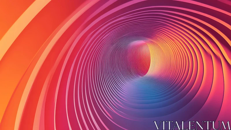 Glowing rainbow tunnel of light that gently pulls you inward.