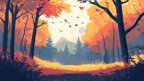 Autumn Forest Journey Where Nature's Colors Come Alive