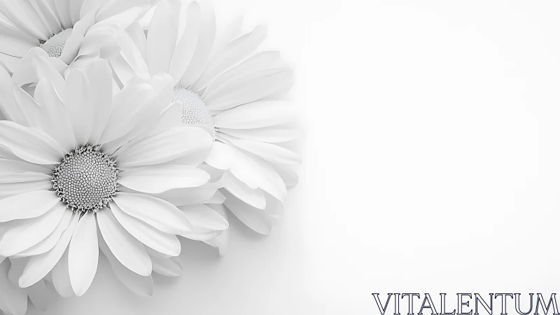 White Daisies in Soft Focus Composition.